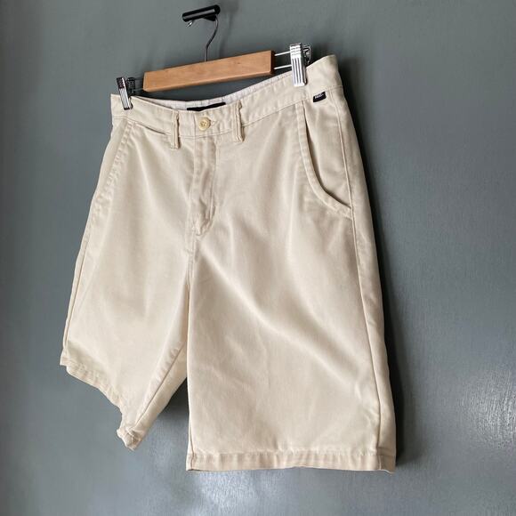 VANS Men's 32R White Ivory Chino Shorts Classic Skater Surfer Cotton Minimalist - Picture 2 of 11